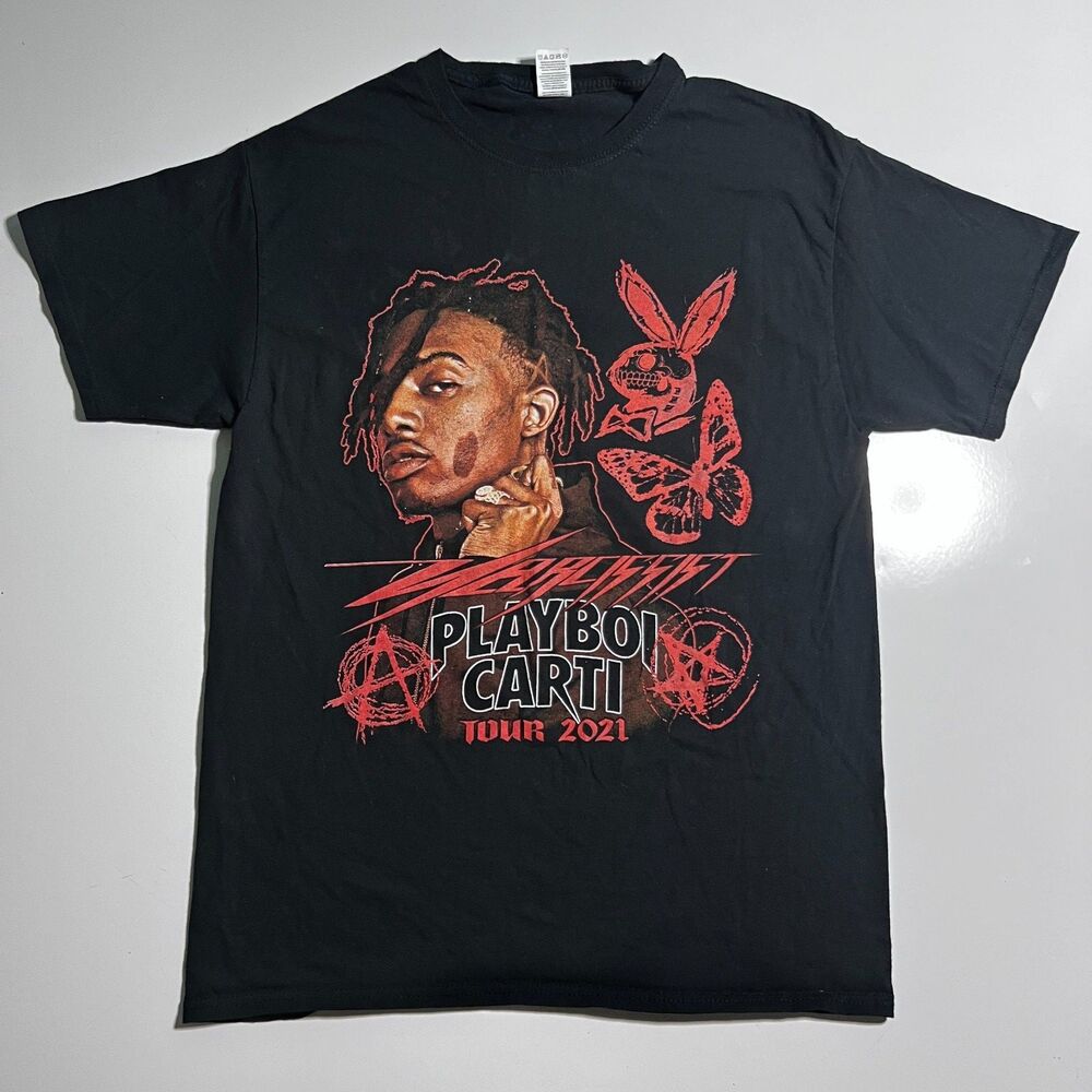 Playboy Carti T-Shirt Narcissist Tour 2021 Graphic Size Medium (Preowned)